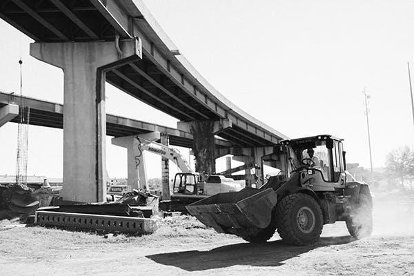McInnis Construction employees at work building bridges